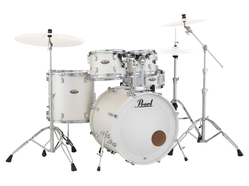 Pearl Decade Maple 22" Fusion Plus 5 Piece Drum Kit - White Satin Pearl