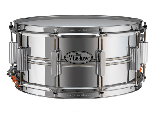 Pearl Duoluxe 14" x 6.5" Chrome Over Brass Snare Drum