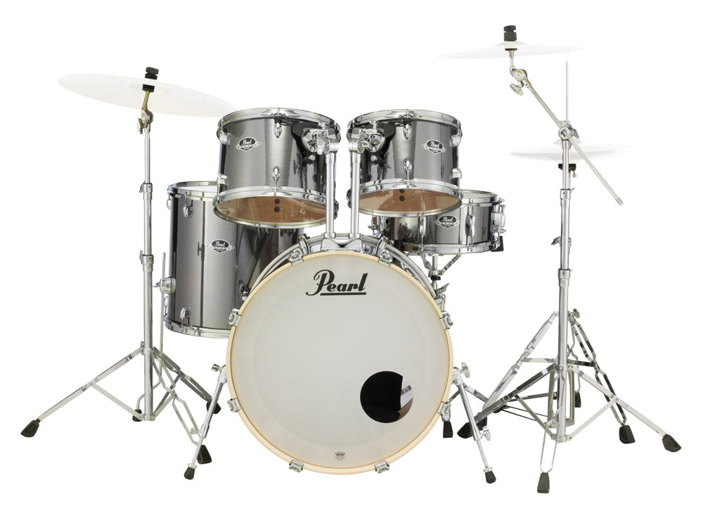 Pearl Export EXX 22" Fusion Plus 5 Piece Drum Kit - Smokey Chrome