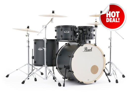 Pearl Export EXX Limited Edition 22" Fusion Plus 5 Piece Drum Kit - Graphite Slate