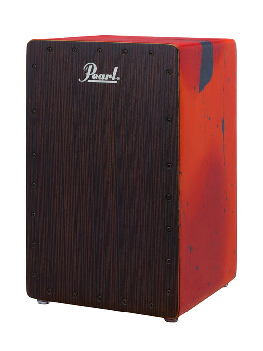 Pearl Percussion Primero Cajon Abstract Red