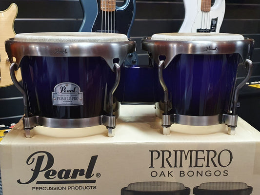 Pearl Percussion Primero Pro 7" & 8-1/2" Oak Bongos Midnight Fade