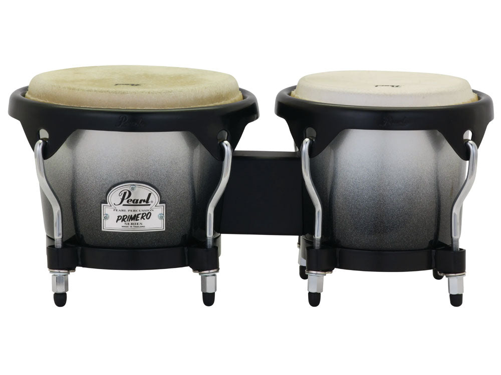 Pearl Percussion Primero Series 6" & 7" Fiberglass Bongos Carbon Vapour