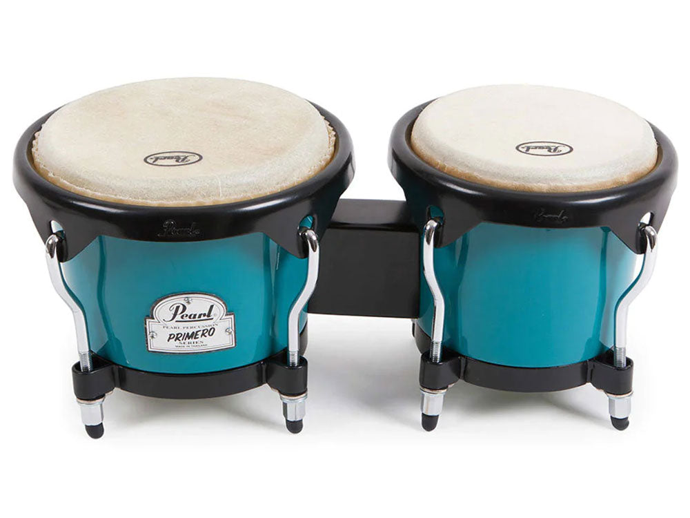 Pearl Percussion Primero Series 6" & 7" Fiberglass Bongos Deco Blue