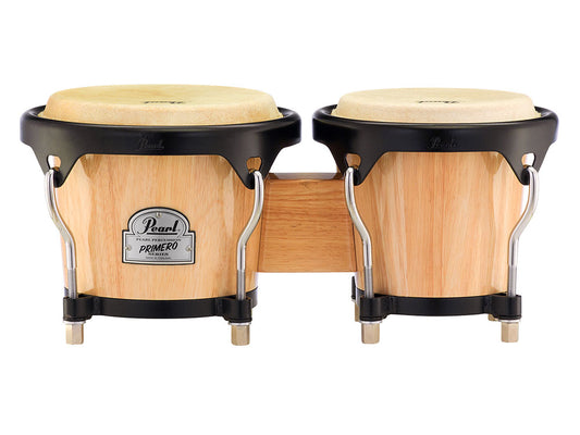 Pearl Percussion Primero Series 6" & 7" Oak Bongos Natural Lacquer