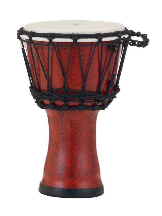 Pearl Percussion Rope Tuned 7" Synthetic Djembe Molten Scarlet