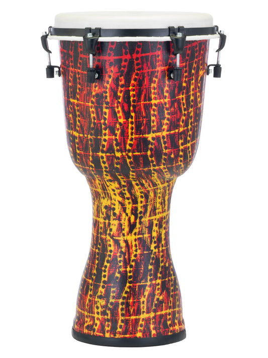 Pearl Percussion Top Tuned 12" Synthetic Djembe Tribal Fire