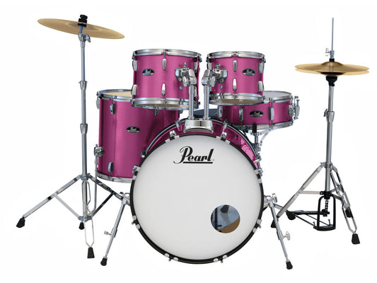 Pearl Roadshow 20" Fusion 5 Piece Drum Kit - Pink Metallic