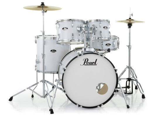 Pearl Roadshow 20" Fusion 5 Piece Drum Kit - Pure White