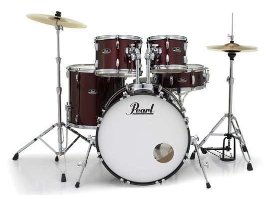 Pearl Roadshow 20" Fusion 5 Piece Drum Kit - Red Wine