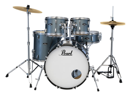 Pearl Roadshow 22" Fusion Plus 5 Piece Drum Kit - Charcoal Metallic