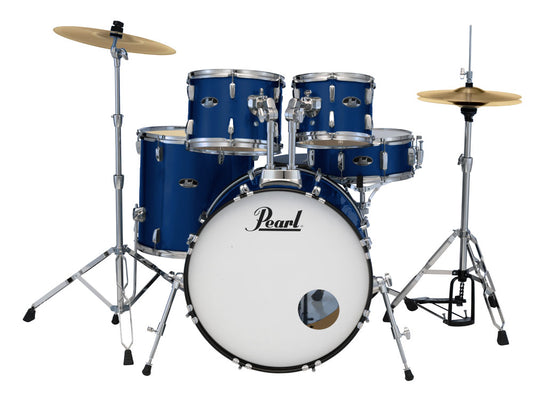 Pearl Roadshow 22" Fusion Plus 5 Piece Drum Kit - Royal Blue Metallic