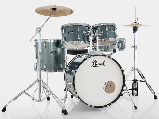 Pearl Roadshow 22" Fusion Plus 5 Piece Drum Kit - Aqua Blue Glitter
