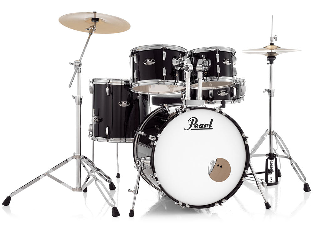 Pearl Roadshow 22" Fusion Plus 5 Piece Drum Kit - Jet Black
