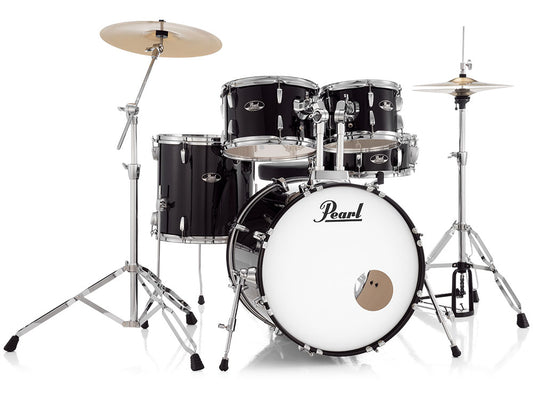 Pearl Roadshow 22" Fusion Plus 5 Piece Drum Kit - Jet Black