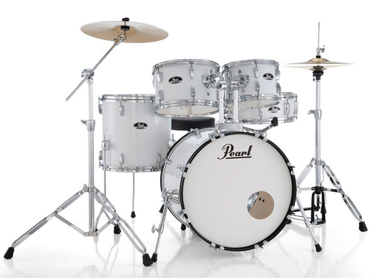 Pearl Roadshow 22" Fusion Plus 5 Piece Drum Kit - Pure White