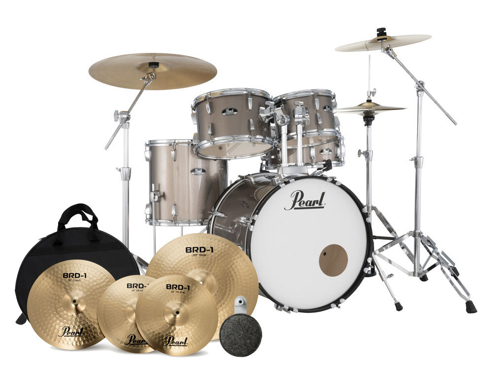 Pearl Roadshow Plus 22" Fusion Plus 5 Piece Drum Kit Bundle