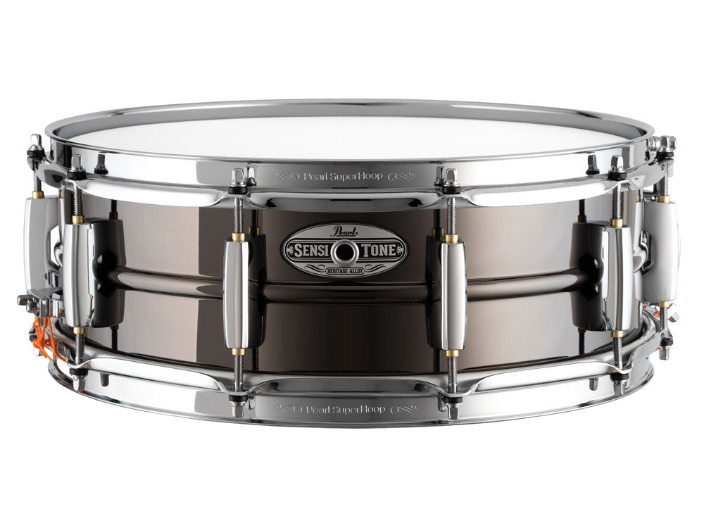 Pearl Sensitone Heritage Alloy 14" x 5" Black Brass Snare Drum