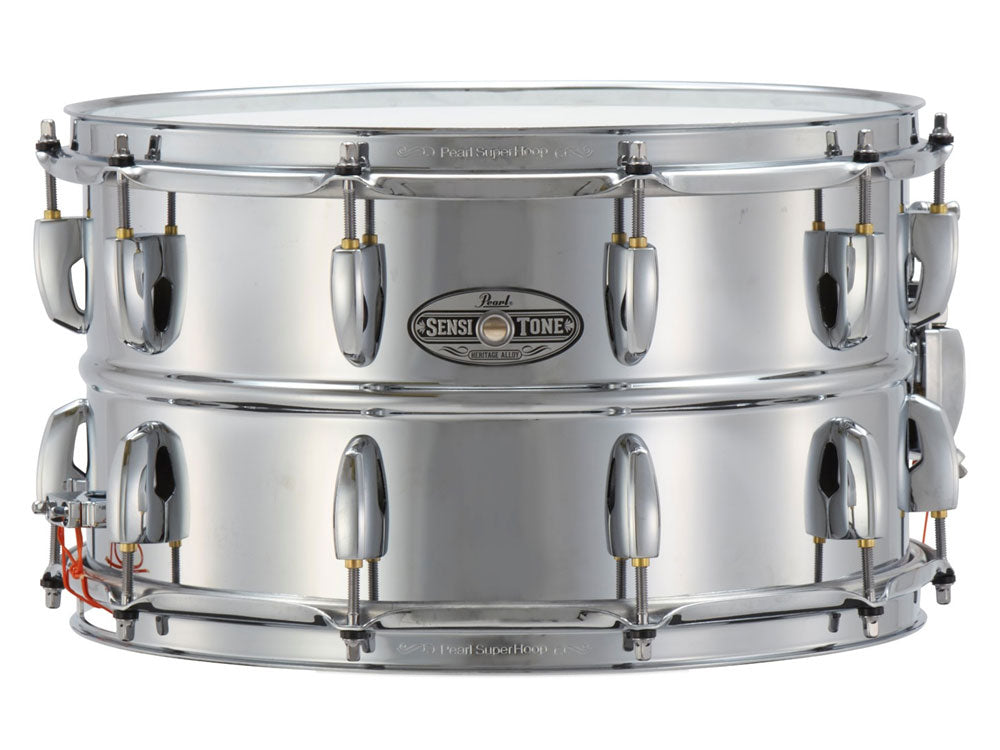 Pearl Sensitone Heritage Alloy 14" x 8" Beaded Steel Snare Drum