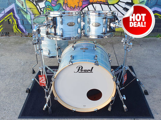 Pearl Session Studio Select 20" 4 Piece Shell Kit - Ice Blue Oyster