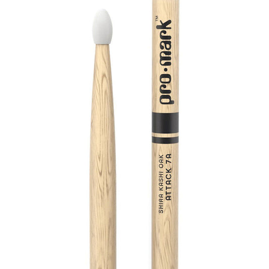 ProMark Classic Attack Shira Kashi Oak 7A Nylon Tip Drum Sticks