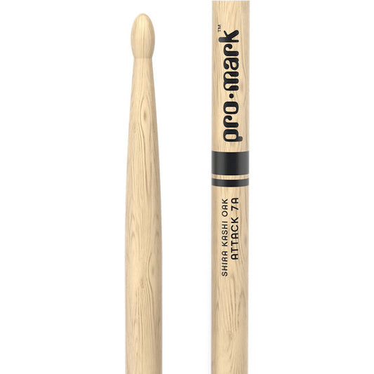 ProMark Classic Attack Shira Kashi Oak 7A Wood Tip Drum Sticks