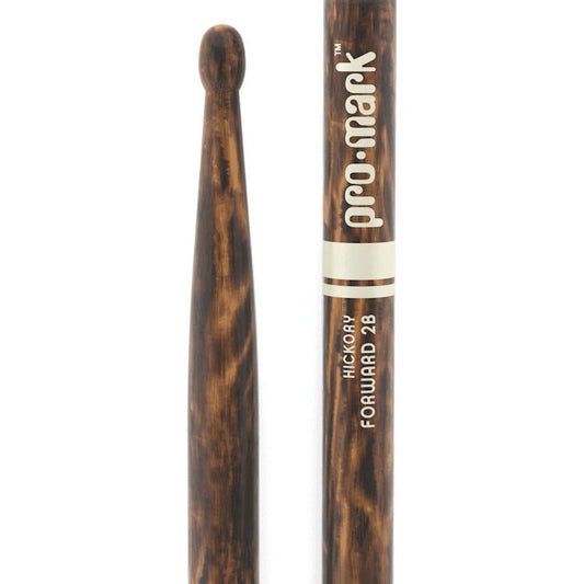 ProMark Classic Forward 2B Firegrain Hickory Wood Tip Drum Sticks