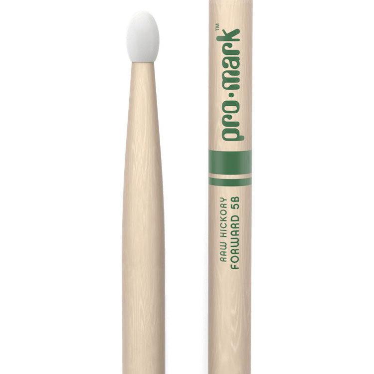 ProMark Classic Forward 5B Raw Hickory Nylon Tip Drum Sticks