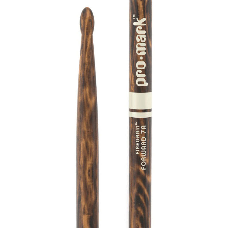 Prommark ProMark Classic Forward 7A Firegrain Hickory Wood Tip Drum Sticks ...