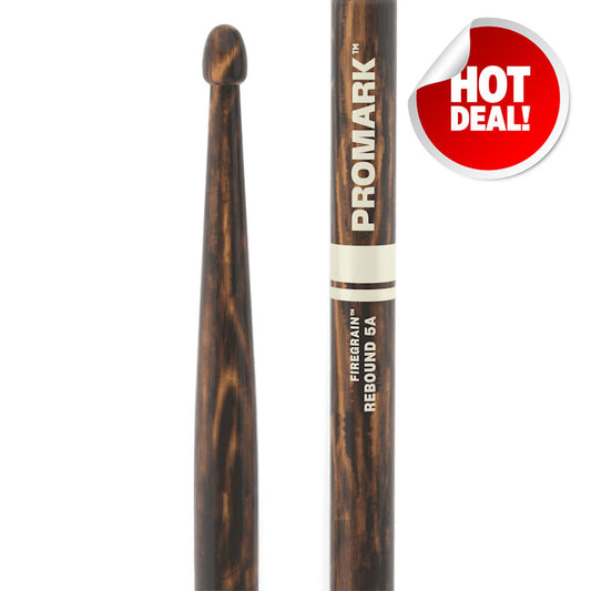 ProMark Rebound 5A Firegrain Hickory Wood Tip Drum Sticks