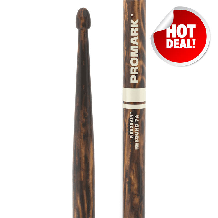 ProMark Rebound 7A Firegrain Hickory Wood Tip Drum Sticks