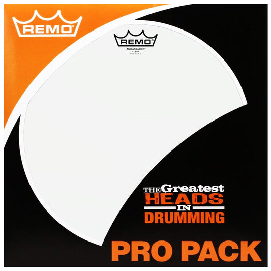 Remo Ambassador Clear 10|12|16 Drumhead Pack + 14" Ambassador Hazy