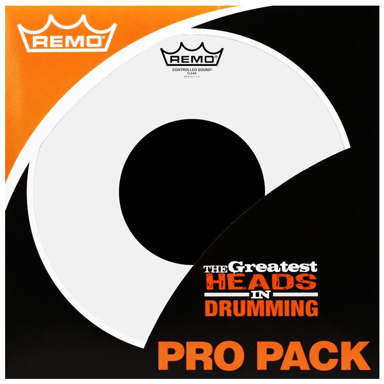 Remo Controlled Sound Clear 10|12|14 Drumhead Pack + 14" CS Coated