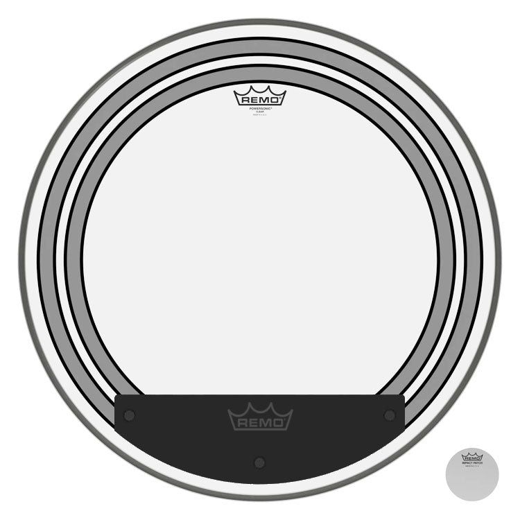 Remo Powersonic Clear 24" Bass Drum Head