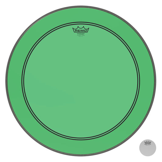 Remo Powerstroke 3 Colortone Green 24" Bass Drum Head