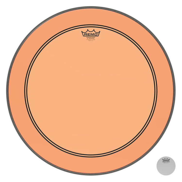 Remo Powerstroke 3 Colortone Orange 24" Bass Drum Head