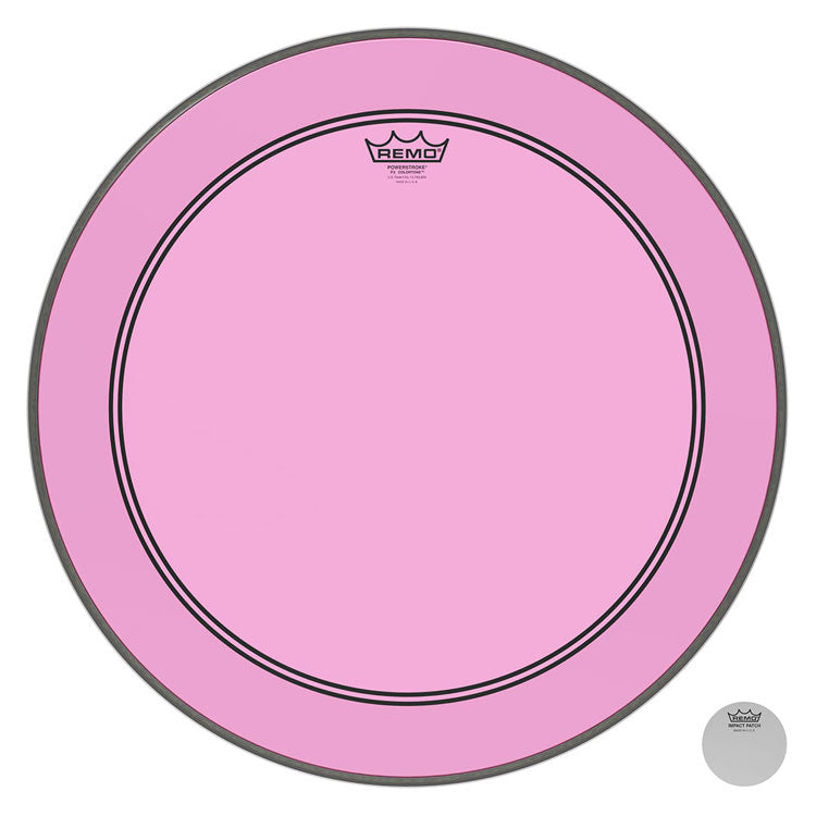 Remo Powerstroke 3 Colortone Pink 24" Bass Drum Head
