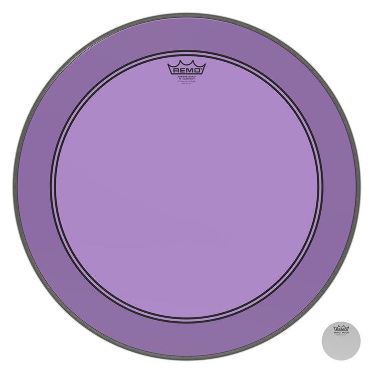 Remo Powerstroke 3 Colortone Purple 24" Bass Drum Head