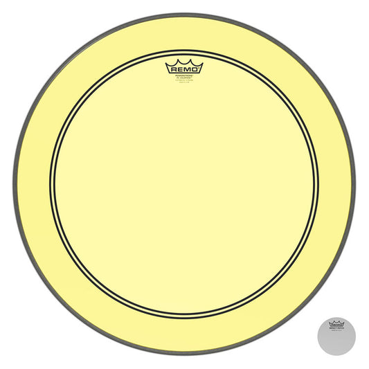 Remo Powerstroke 3 Colortone Yellow 24" Bass Drum Head