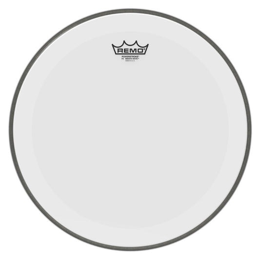 Remo Powerstroke 3 Smooth White 24" Bass Drum Head No Stripe