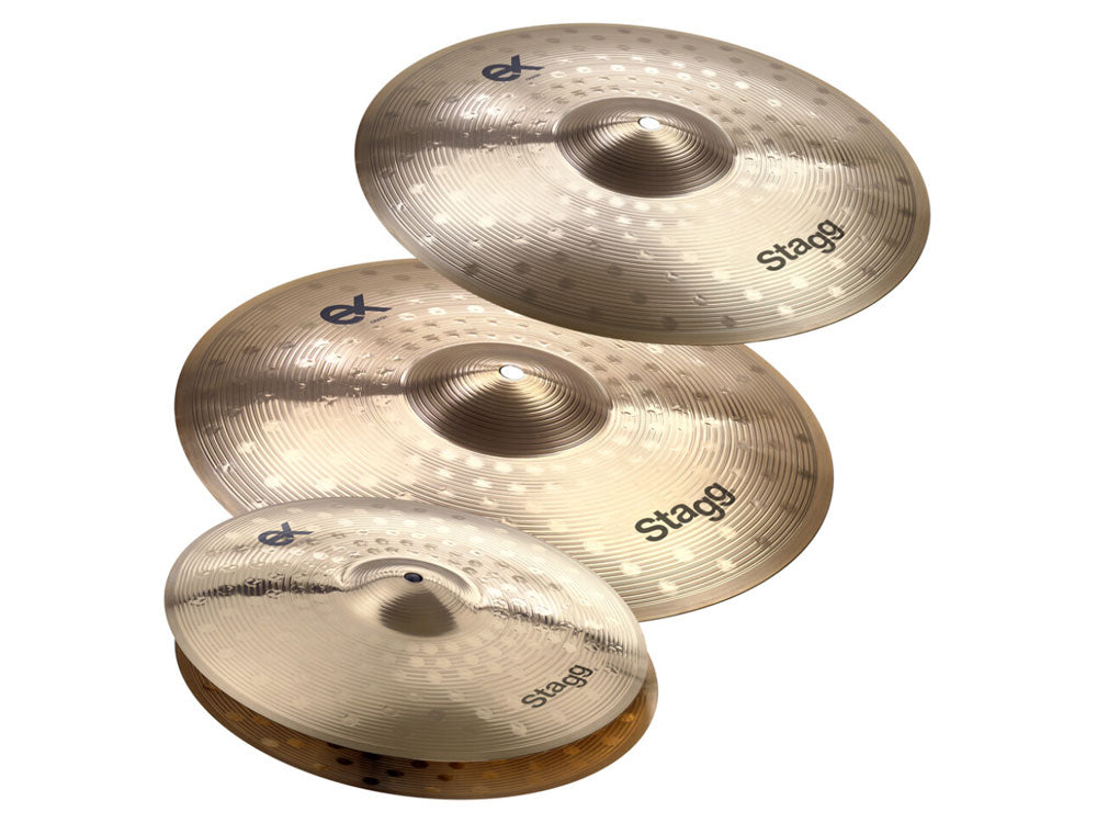 Stagg EXK Series B8 14H/16C/20R Cymbal Pack + Bag