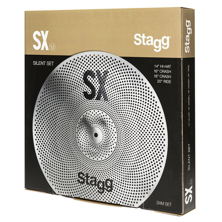 Stagg SX Low Volume 14H/16C/18C/20R Cymbal Pack + Bag
