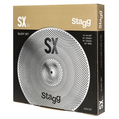 Stagg SX Low Volume 14H/16C/18C/20R Cymbal Pack + Bag