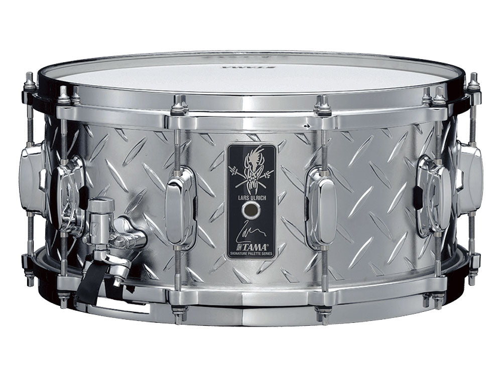 Tama Signature Lars Ulrich 14" x 6.5" 3mm Diamond Plate Steel Snare Drum