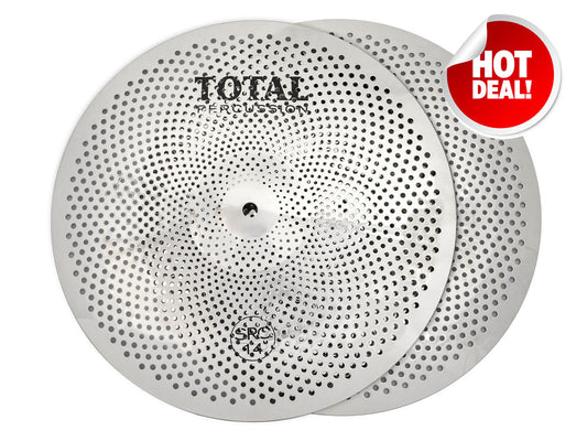 Total Percussion 13" Sound Reduction Hi-Hats Polished Silver