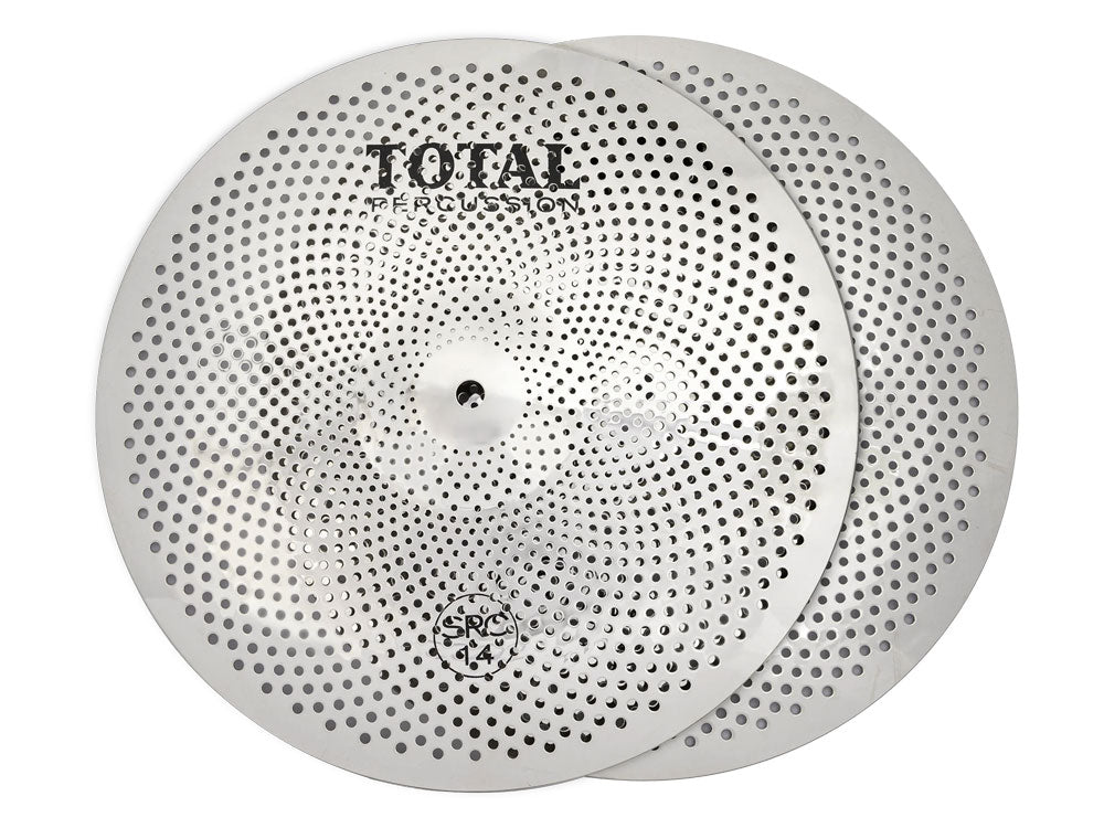 Total Percussion 14" Sound Reduction Hi-Hats Polished Silver