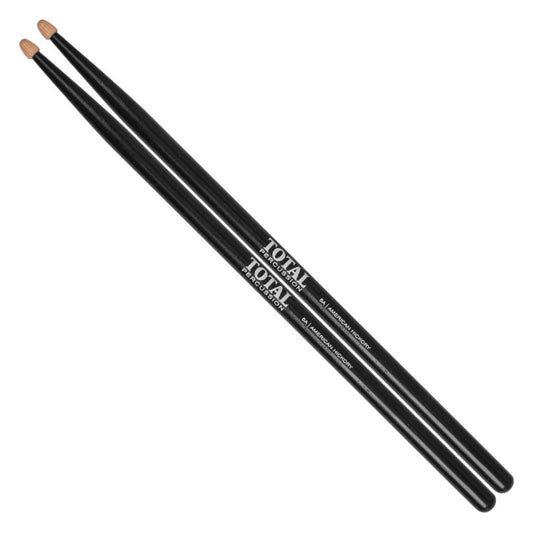 Total Percussion 5A Black Wood Tip Drum Sticks