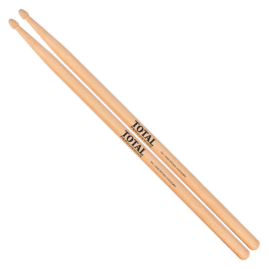 Total Percussion 5A Natural Wood Tip Drum Sticks