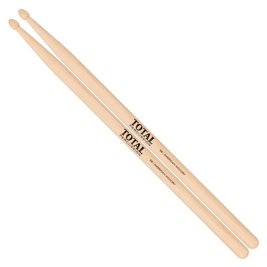 Total Percussion 5B Natural Wood Tip Drum Sticks