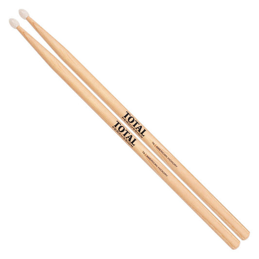 Total Percussion 7A Natural Nylon Tip Drum Sticks